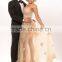 PS-40 Charming Champagne Long Strapless Lace Appliqued Bodice Formal Prom Dress 2016 Latest See Through Vestido Champagne Curto