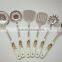 Hot selling with ceramic handle kitchenware set