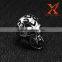 In Stock 2016 Fashion Punk Alien Skull Rings Man 316L Stainless Steel Fashion Jewelry