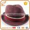 High quality mens dress felt top hats fancy wine men fedora hat with bow