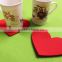 Romantic Heart-shape Felt Coasters For Cups,Glasses