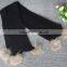 Hot Sale Unique Knitted Long Winter Scarf With Real Raccoon Fur Pompoms