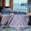 Jacquard home textile imitated silk woven 7 pcs rayon silk bedding set