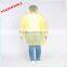 Disposable Nonwoven Yellow Comfortable Chemotherapy Gown