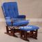 TF36T Recliner Chair with footstool--blue