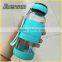 Out door seal sport glass material coffee cup various color Silicone Cover glass coffee cup