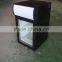 Black finish single glass door display fridge showcase