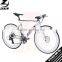700C aluminum alloy frame white painting disc brakes road city men's bike bicycle cycle cycling