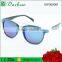 2016 summer design high quality PC injection unisex fake wood sunglasses mirror coating lens