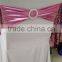 plain style spandex chair cover band sash for wedding