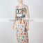 OEM Service Supply Type Lady Long Dress New Fashion Summer Dress Printing