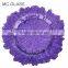 Handmade Wholesale Red Sea Sponge Glass Charger Plates for Wedding Decoration