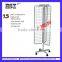 4 sided swivel hook metal display rack stand HSX-258