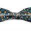 2016 latest design high quality pre-tied skinny cotton bowties for men