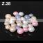 Hot sale shining grade AAA beautiful purple round freshwater loose pearl z2