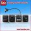 Aluminum Alloy Silver Panel Hotel Wall Mount Plate Power Socket with HDMI/VGA/USB