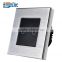 2 gang brushed aluminum electric switch touch screen