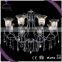 flower glass shade and crystal chrome color 8 heads hotel chandelier