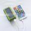 Factory patent model 1800Mah solar panel mobile charger power bank
