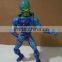 cartoon design pvc cool blue stand space monster action figure, custom cartoon style vinyl toy
