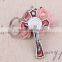 2016 new design wholesale key chain 3-colors big St. Benedict metal crucifix key chain cross key holder