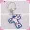 Pvc rubber keychain custom color, T shaped custom soft pvc keychains