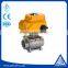 Electric 3pc female thread SS304 SS316 ball valve