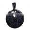Genuine stingray leather and stainless steel hidden camera pendant fancy pendant designs for girls, big stone pendant design