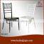 BH-L8815 factory price white and gold clear resin napoleon wedding chair