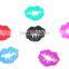 Party drink funny colorful Love kiss silicone wine glass markers