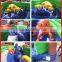 Outdoor inflatable dinosaur playground, funny dinosaur obstacle and bouncer for kids playing