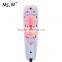 electric LED microcurrent handheld vibrating comb breast massage machine,Health care product with screen