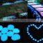 decorative colorful effect turquoise pebble glow paving stone