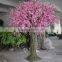 Flowers Plant Type Fiberglass Material Artificial Cherry Blossom Trees