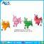 6 colors inflatable cow pvc toy animal for you selection