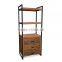 Book Rack 3 Drawers Rustic Industrial Furniture