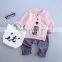 Unique Cheap bulk wholesale children's clothing set Authentic designer wholesale clothing images of Western tops and pants