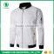 High Quality European Style 100% Polyester Windproof Zippered Plain Bomber Jacket for Men