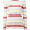 Custom Knitted Women Striped Cashmere Pullover Sweater