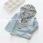 S60619B 2017 New autumn kids girls striped clothing t-shirt long sleeve hood shirt