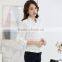custom wholesale ladies blouse patterns women cotton formal business blouse with dot