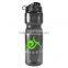 USA Made 28 oz Transparent Sports Bottle With Flip Lid - BPA/BPS-free, FDA Compliant And Comes With Your Logo