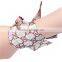 Chiffon Multifunction Skinny Scarf Multicolor Rectangle Flower