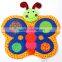 Wholesale non-toxic butterfly style musical gym baby play mat M5082201