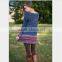 onen Hot new European and American ladies stitching long-sleeved T-shirt dress autumn