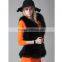 SJ056-01 Turkey Feather Evening Party Dress/Women Feather Vest Fashion