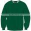 Hot 2016 blank pure color crewneck sweatshirt