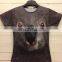 China factory custom animal printed 3d t-shirt fashion elephants designs