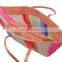multi function colorful beautiful rainbow beach bag