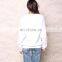 Cheap Hoodies Wholesale 100% Cotton White Color Printing Words Hoodies